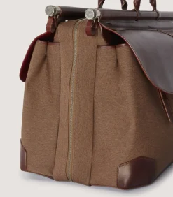 Side-By-Side Weekend Bag In Walnut