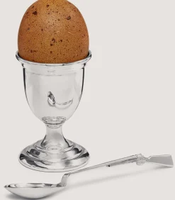 Silver Egg Set In Silver
