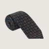 Small Medallion Madder Tie In Tan