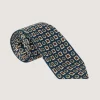 Small Medallion Madder Tie In Buff