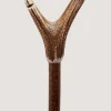 Staghorn Whistle Thumbstick In Natural