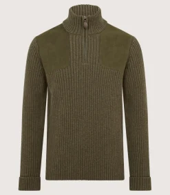 Unisex Quarter Zip Commando Sweater