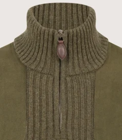 Unisex Quarter Zip Commando Sweater