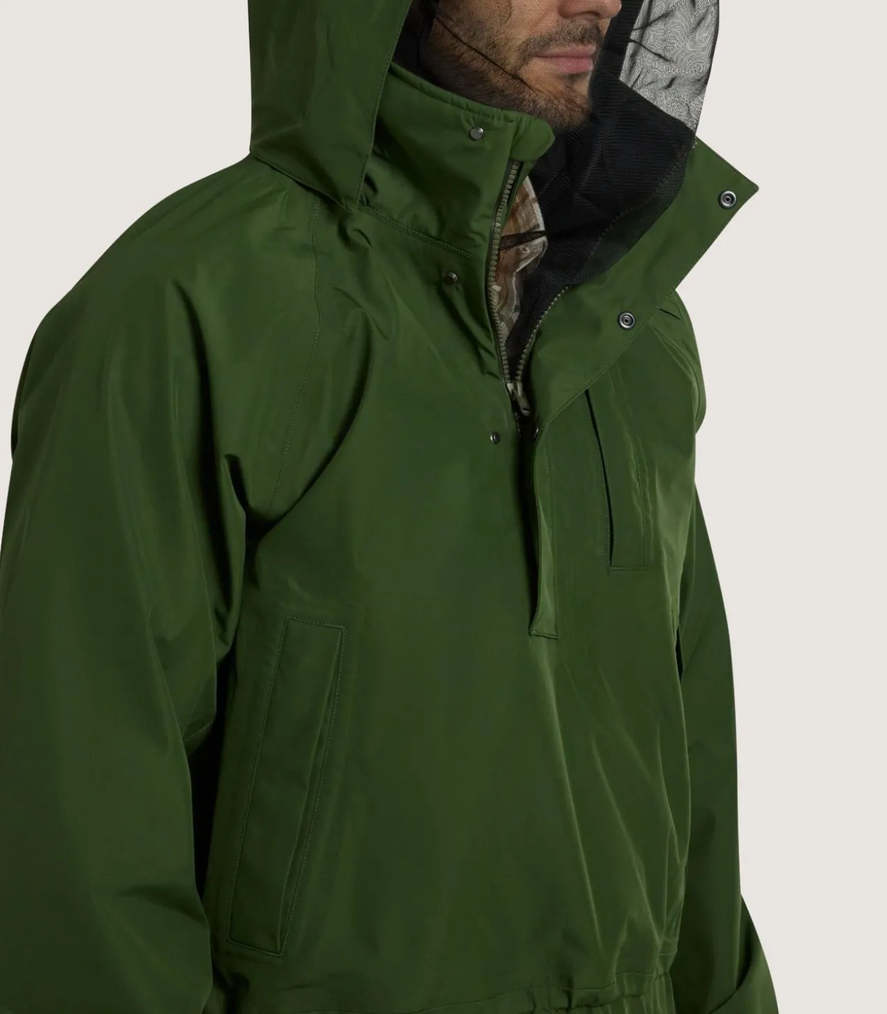 Unisex Technical Atholl Smock In Rifle Green