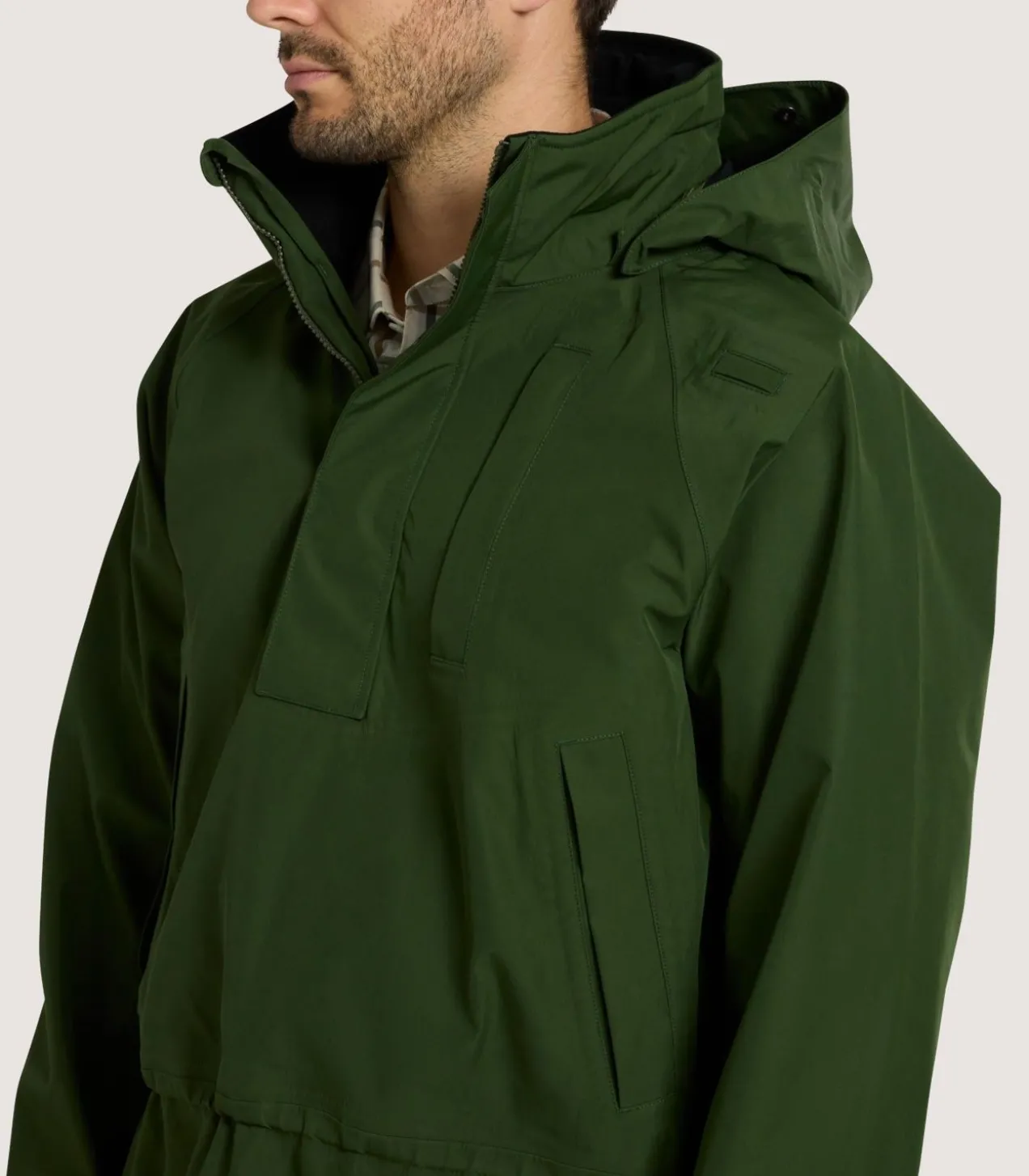 Unisex Technical Atholl Smock In Rifle Green