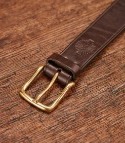 Unlined Bridle Leather Belt In Purdey Havana