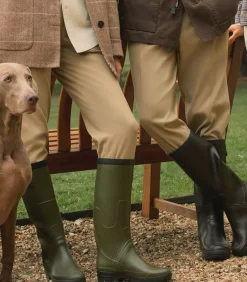 Women'S Brushed Cotton Twill Paddock Trousers In Khaki