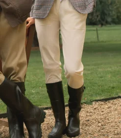 Women'S Brushed Cotton Twill Paddock Trousers In Stone