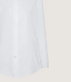 Women'S Button Down Signature Cotton Twill Shirt In White