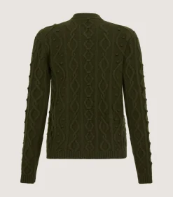 Women'S Cashmere Aran Cardigan