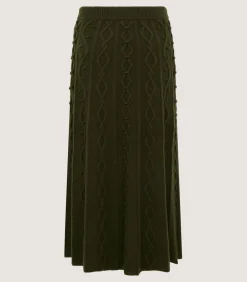 Women'S Cashmere Aran Skirt