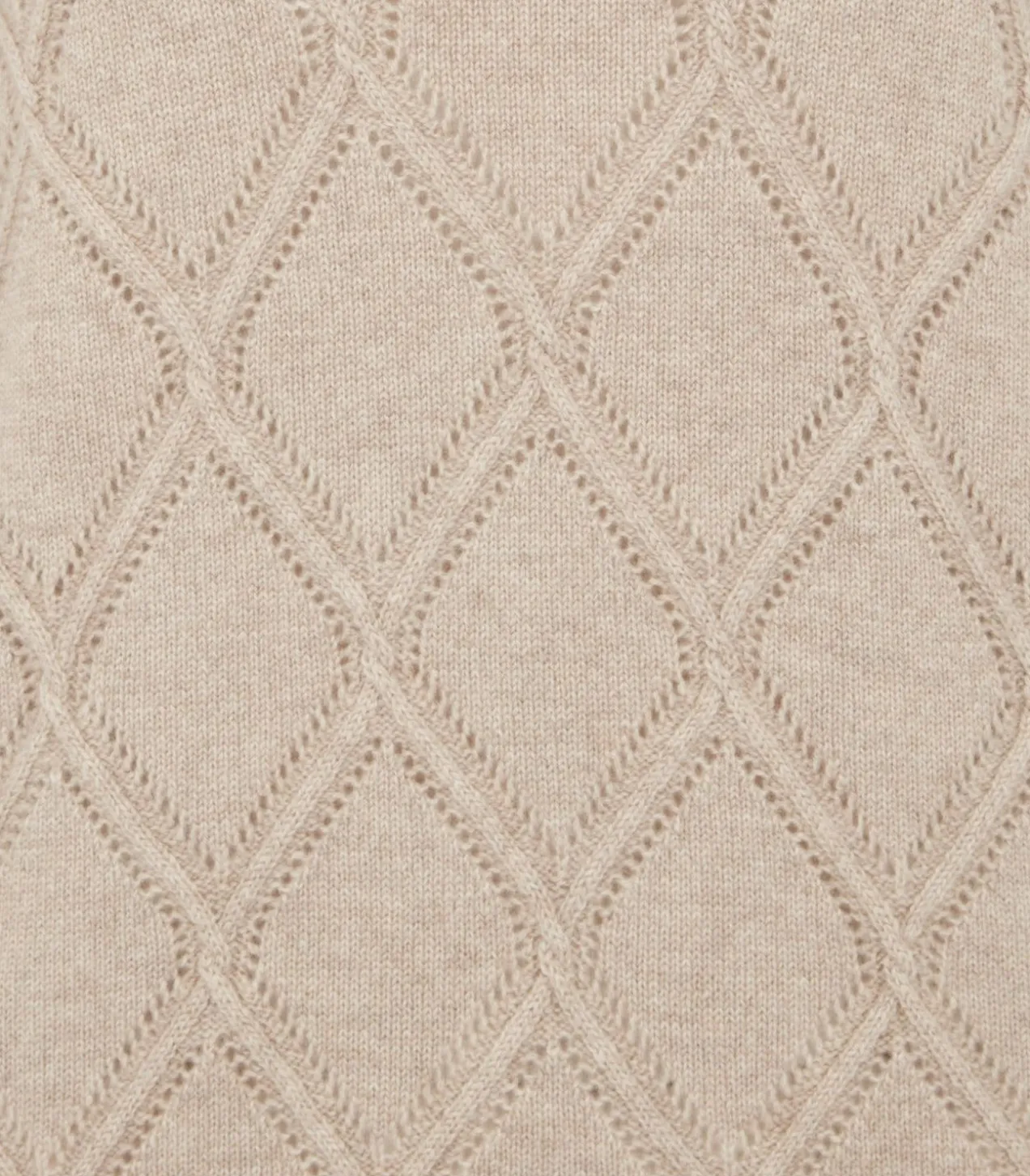 Women'S Cashmere Cable Sweater In Oatmeal