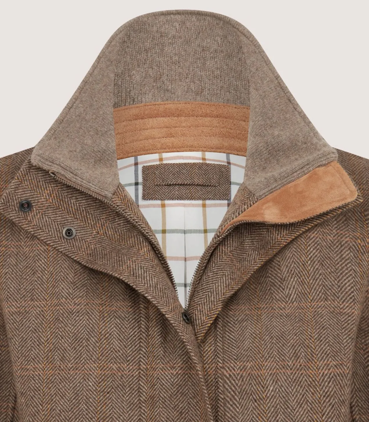 Women'S Cashmere Tweed Raglan Field Coat