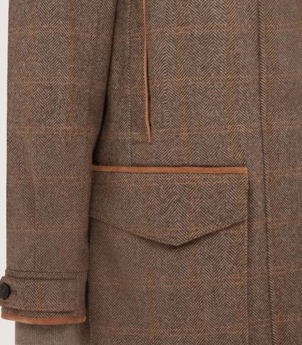 Women'S Cashmere Tweed Raglan Field Coat
