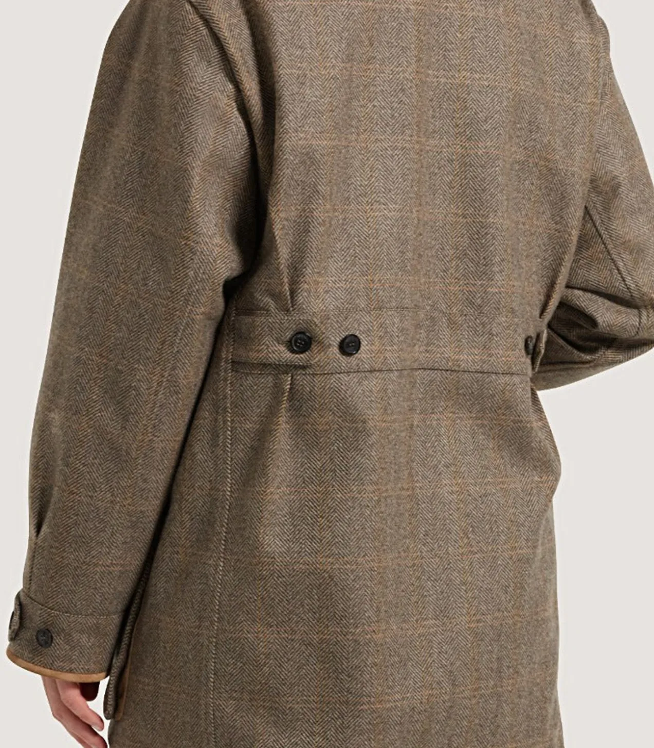 Women'S Cashmere Tweed Raglan Field Coat