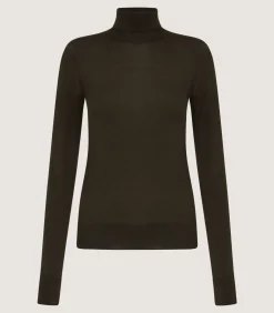 Women'S Extra Fine Worsted Cashmere Turtleneck