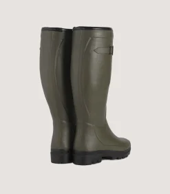 Women'S Le Chameau Country Wool Lined Boot In Dark Green