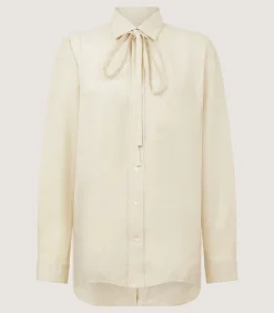 Women'S Linen Relaxed Shirt In Pale Stone