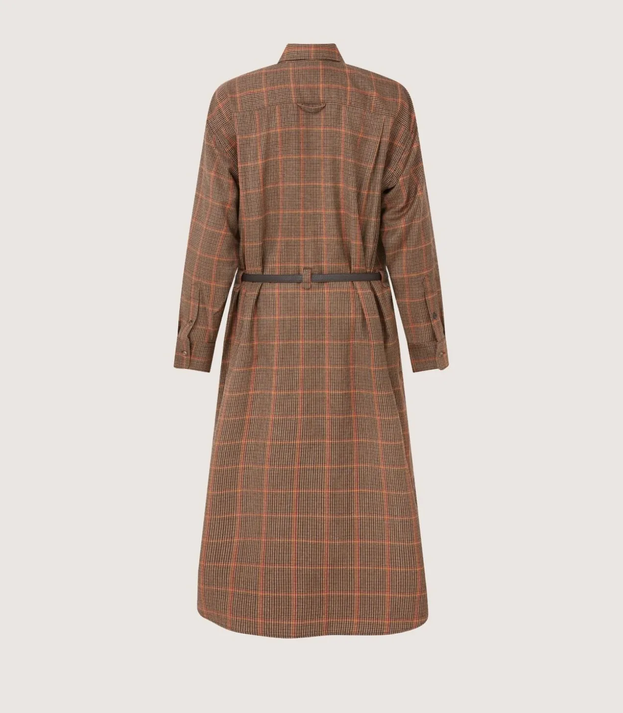 Women'S Merino Country Check Shirt Dress