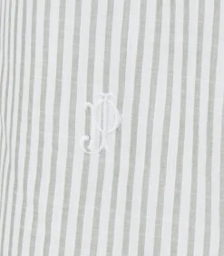 Women'S Sage Cotton Linen Button Down Shirt