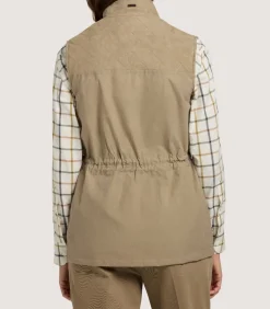 Women'S Summer Cotton Sporting Vest In Dark Taupe