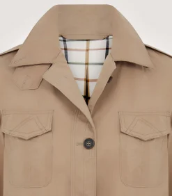 Women'S Summer Dry Wax Safari Jacket In Taupe