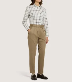 Women'S Summer Sporting Windowpane Shirt