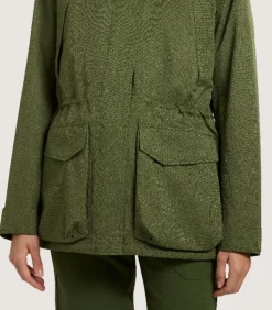 Women'S Technical Lancashire Field Coat In Moss Green