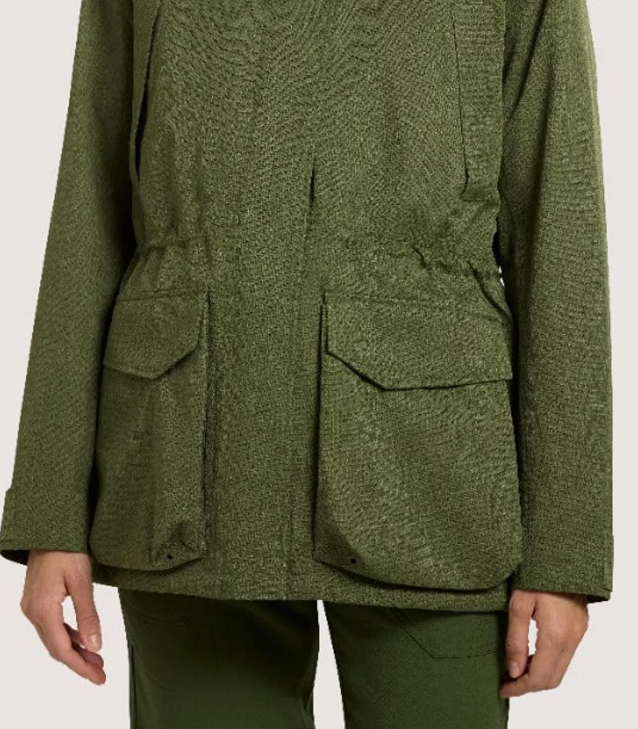 Women'S Technical Lancashire Field Coat In Moss Green