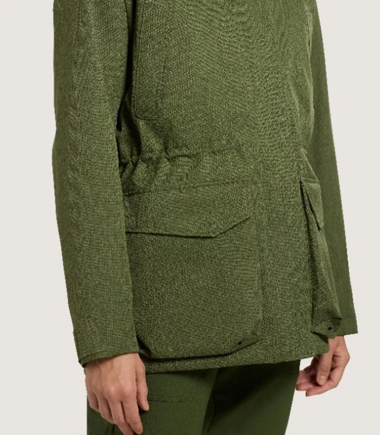 Women'S Technical Lancashire Field Coat In Moss Green