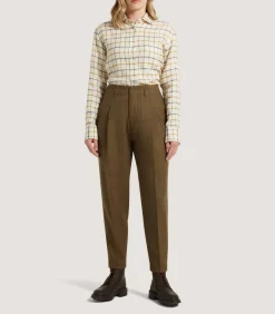 Women'S Technical Tweed Two Pleat Sporting Trouser In Lomond