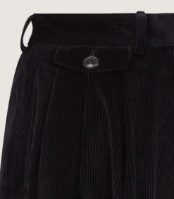 Women'S Triple Pleat Trouser In Black