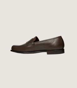 Women'S Unlined Waxed Penny Loafers With Superflex Leather Sole